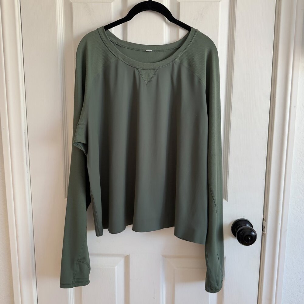 Lululemon Dark Forest Green Another Lap Strong Long Sleeve